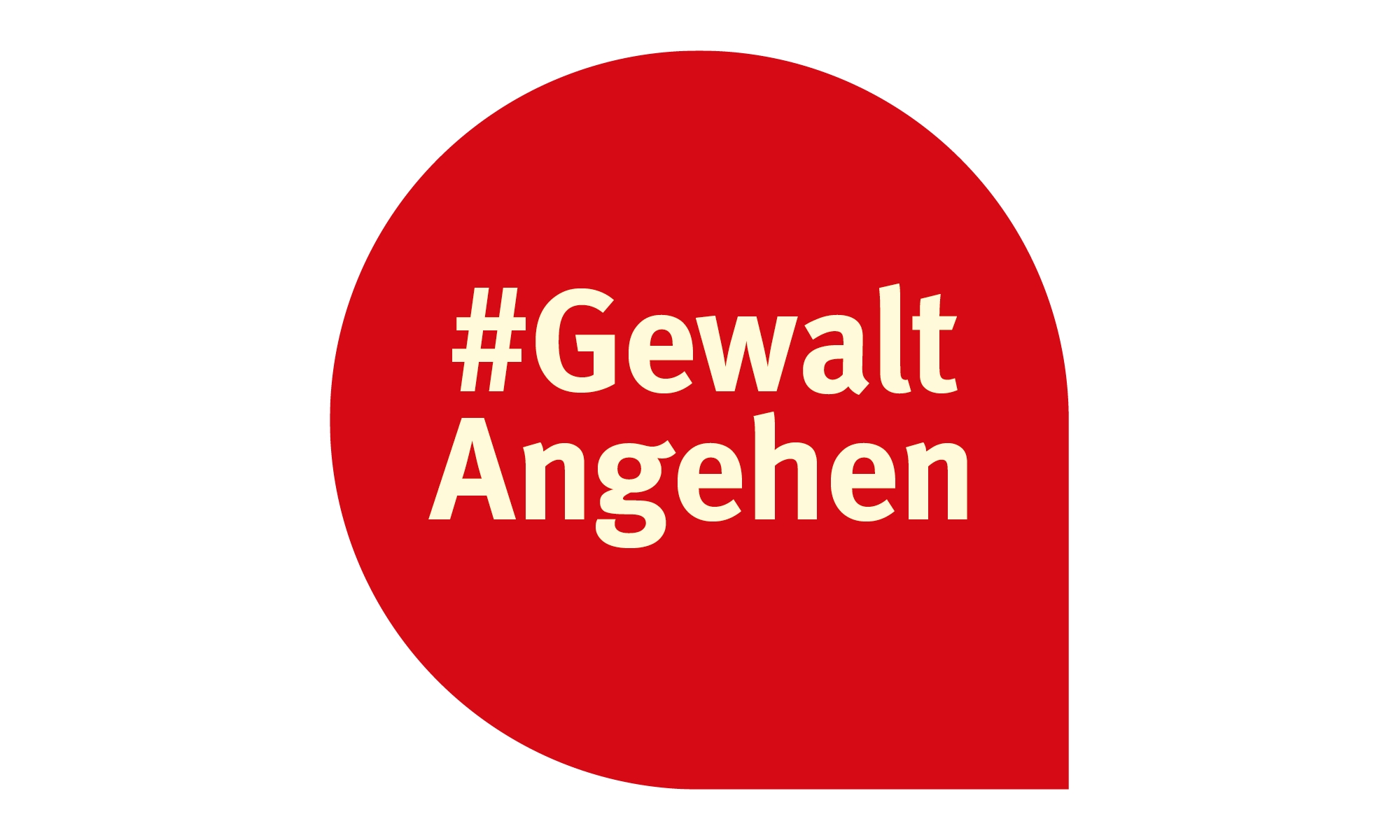 Logo Kampagne #GewaltAngehen