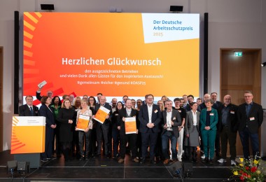 Die Gewinner des Deutschen Arbeitsschutzpreises 2025.